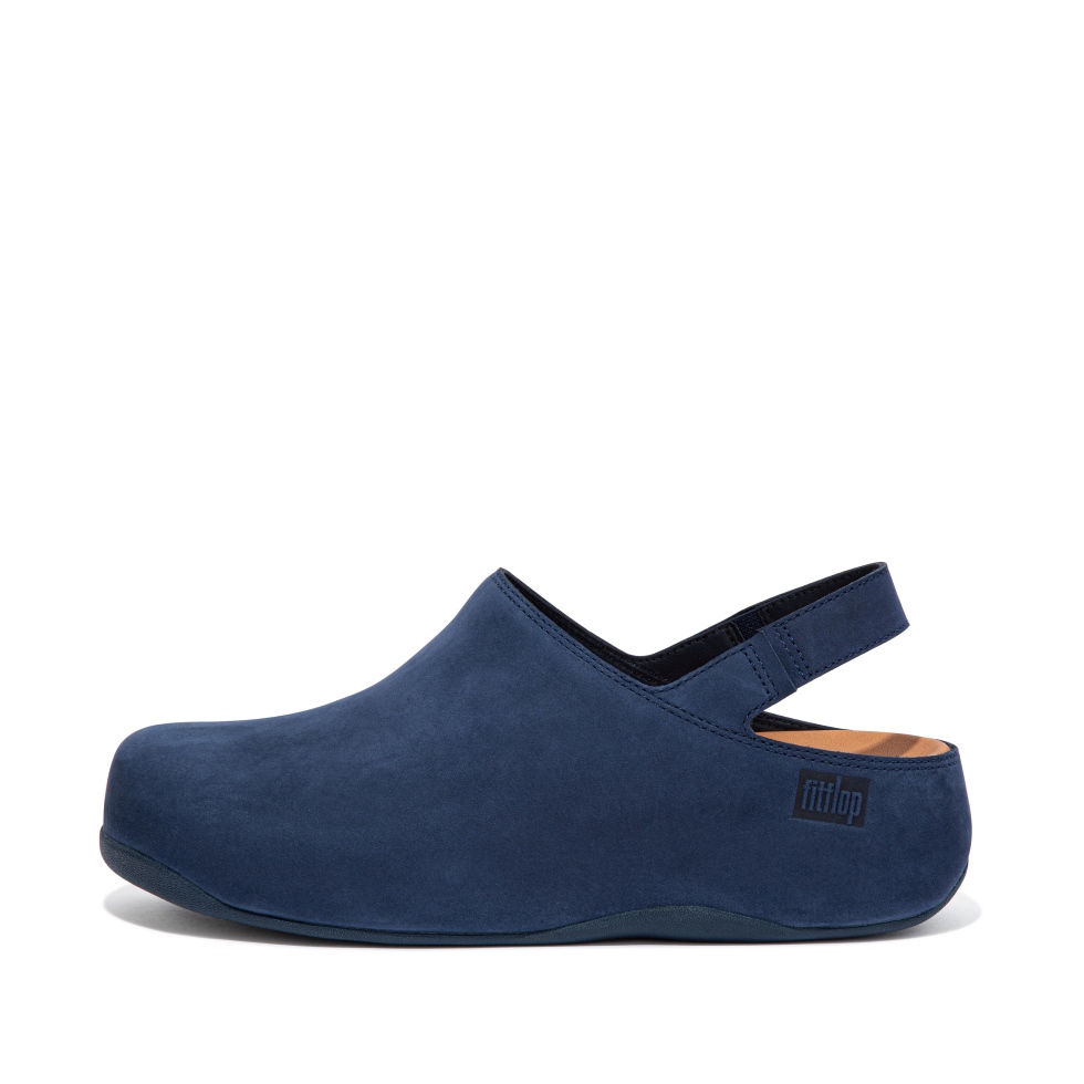 قباقيب Fitflop Shuv Nubuck حزام خلفي كحلي منتصف الليل