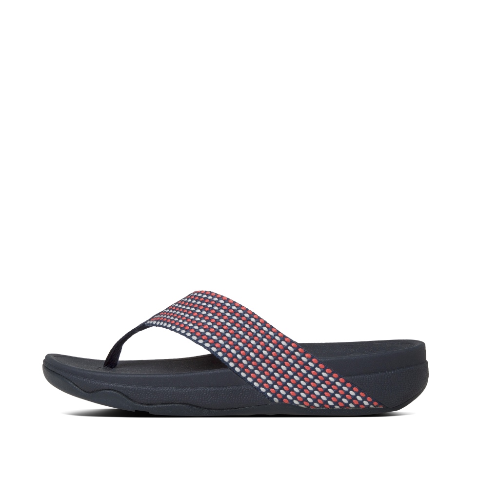صندل Fitflop Surfa بمقدمة مدببة كحلي منتصف الليل