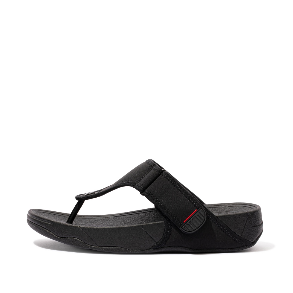صندل Fitflop Trakk Ii مقاوم للماء بالكامل أسود
