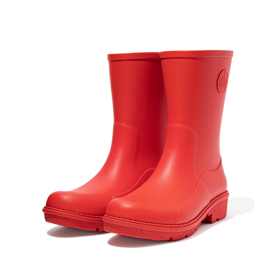 Fitflop Wonderwelly قصيرة أحذية المطر الأحمر